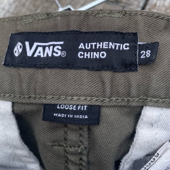 Vans Men's Olive Green Pants Size 28 - Picture 8 of 9